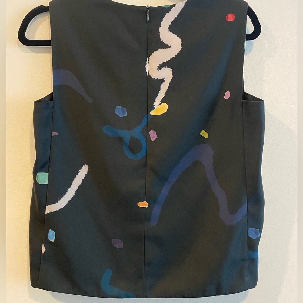 Our Second Nature patterned silk tank - Picture 3 of 3